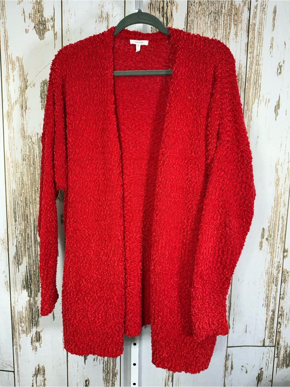 Maurices, Red Soft Fuzzy Knit Cardigan. Size 2X. In excellent condition!